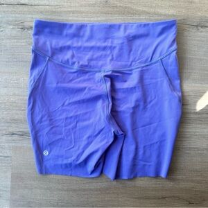 Lululemon size 10 Base Pace High-Rise 6” Shorts in Charged Indigo